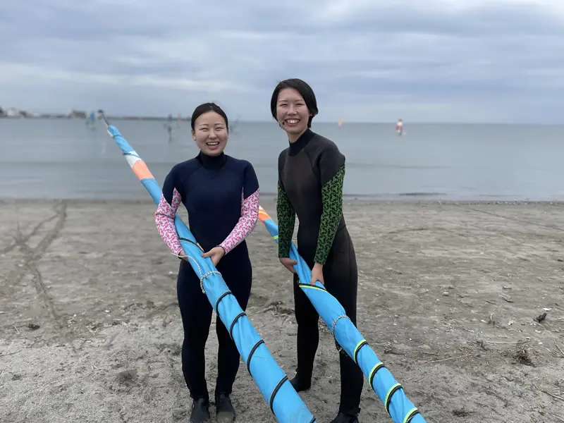 ウインドサーフィンの片づけ