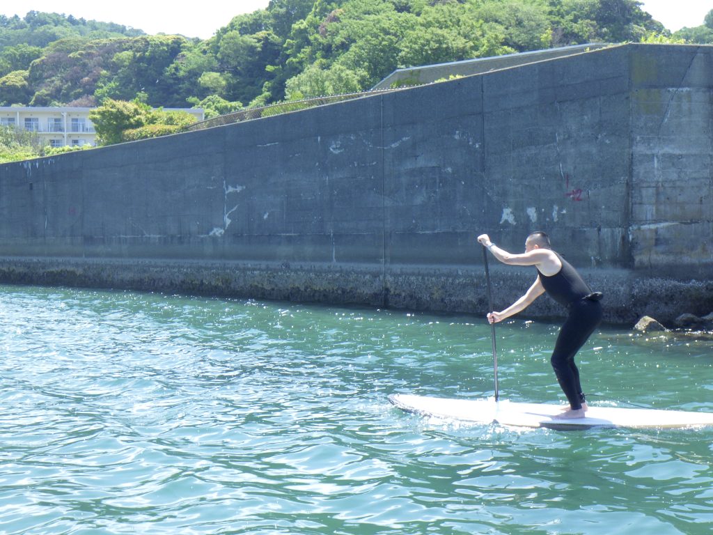 強風サップ、沖から
