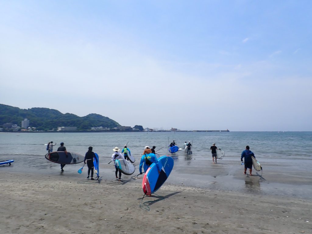 逗子海岸　サップスクール