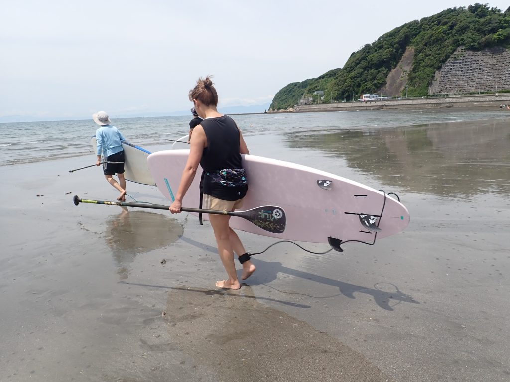 沖へ向けてクルージングサップ