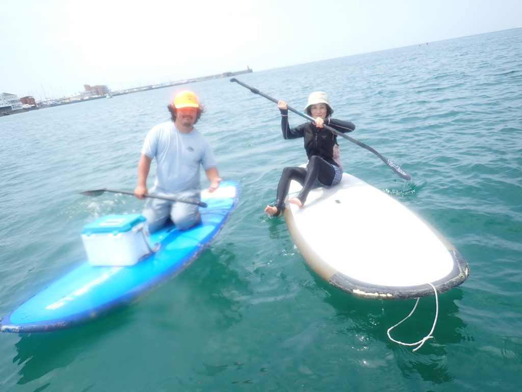 逗子海岸　サップ体験