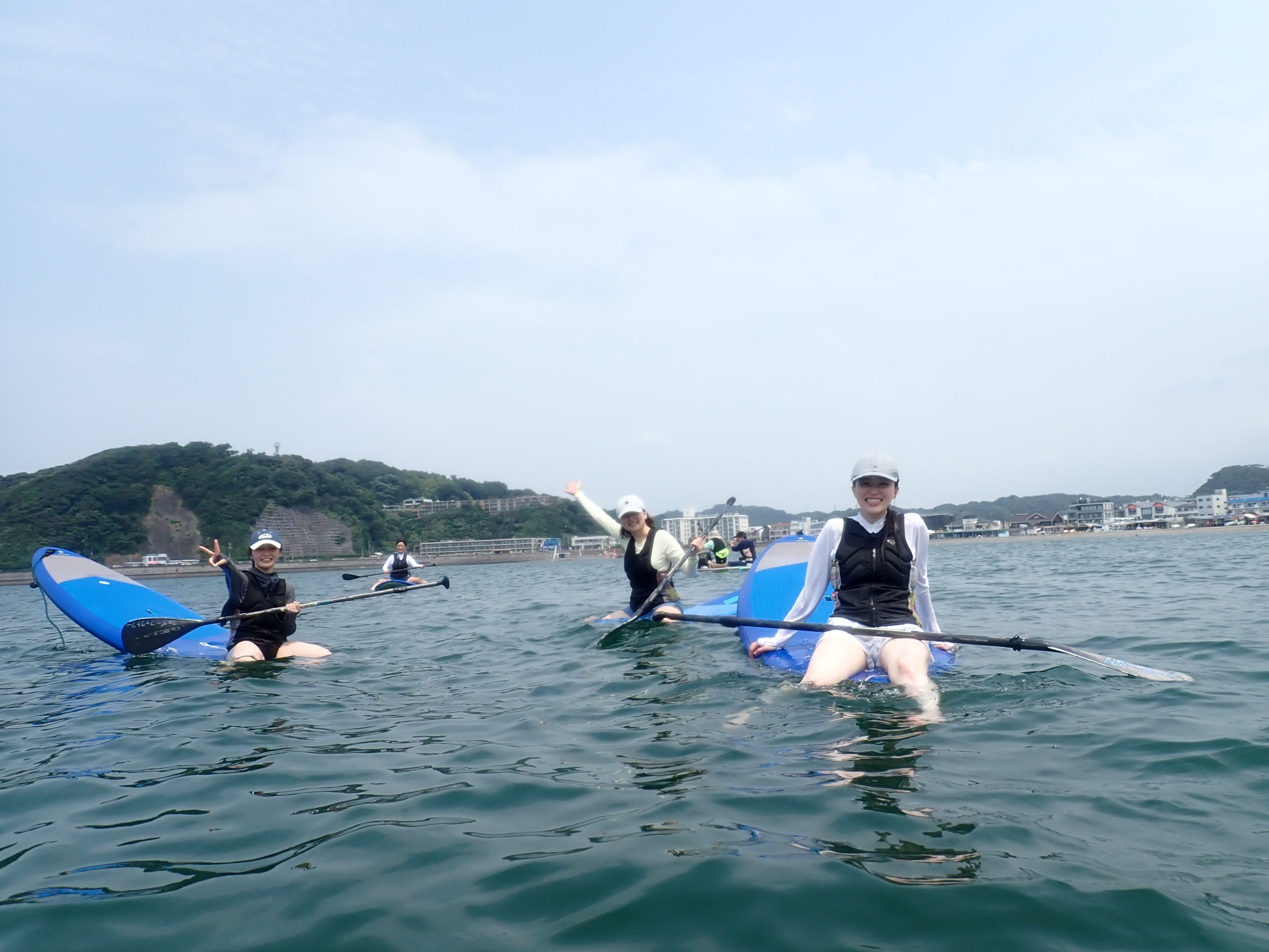 逗子海岸　はじめてサップ