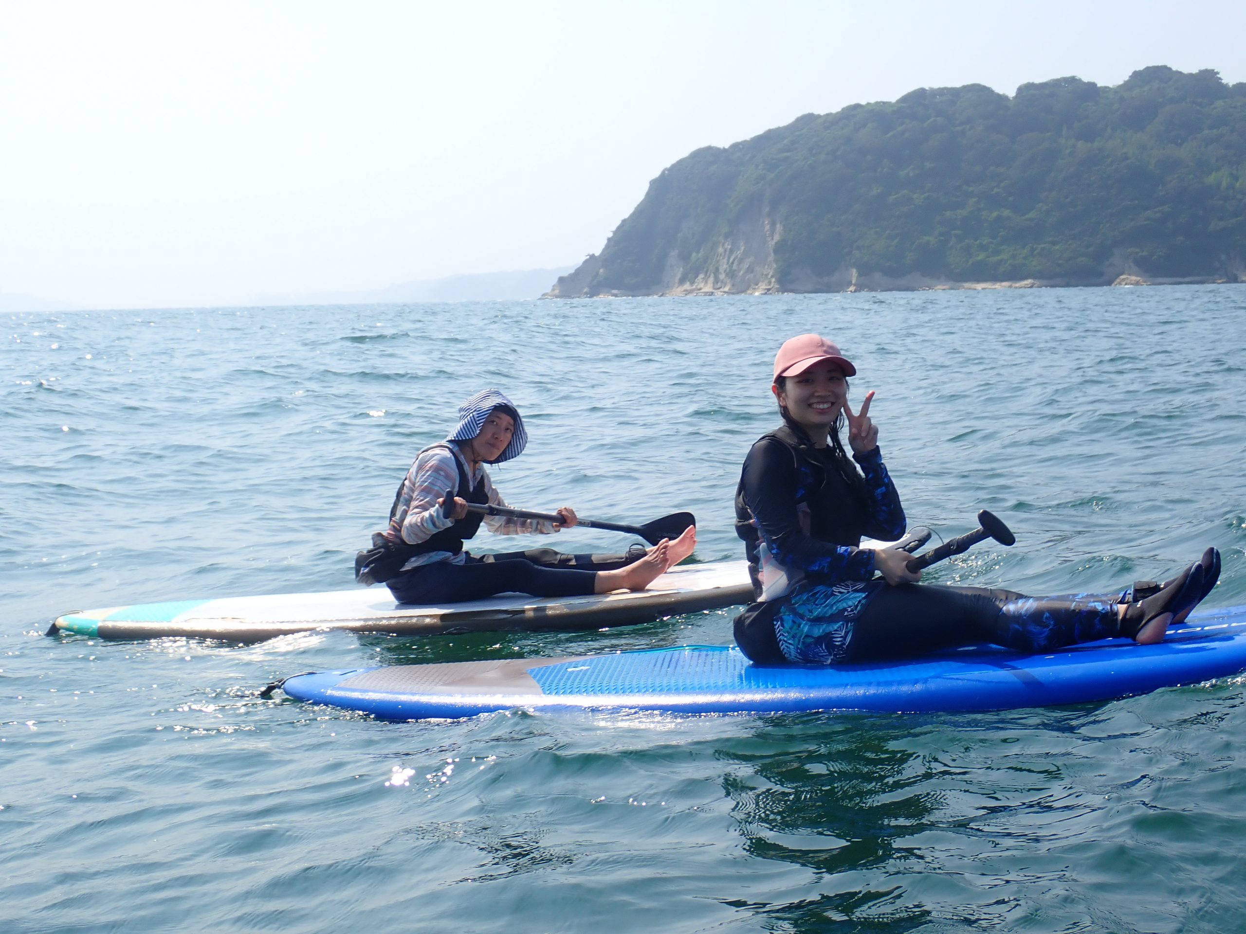 逗子海岸　サップ体験