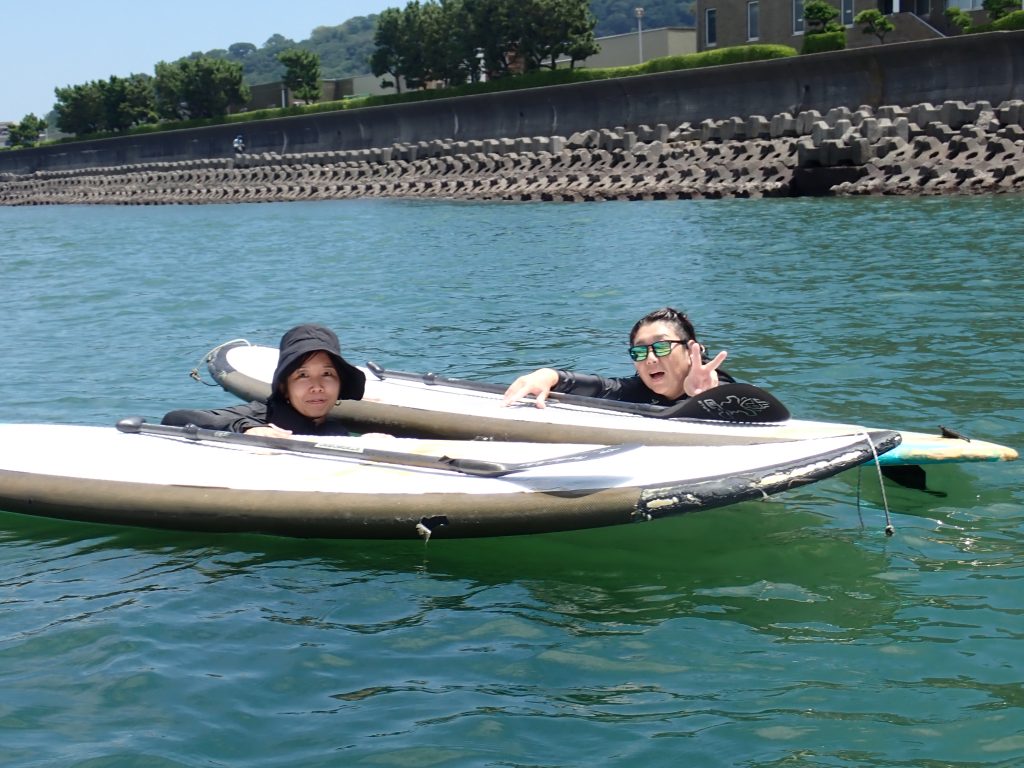 逗子海岸　サップ体験