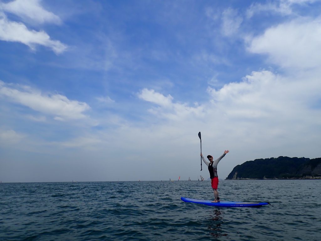 逗子海岸　サップ体験