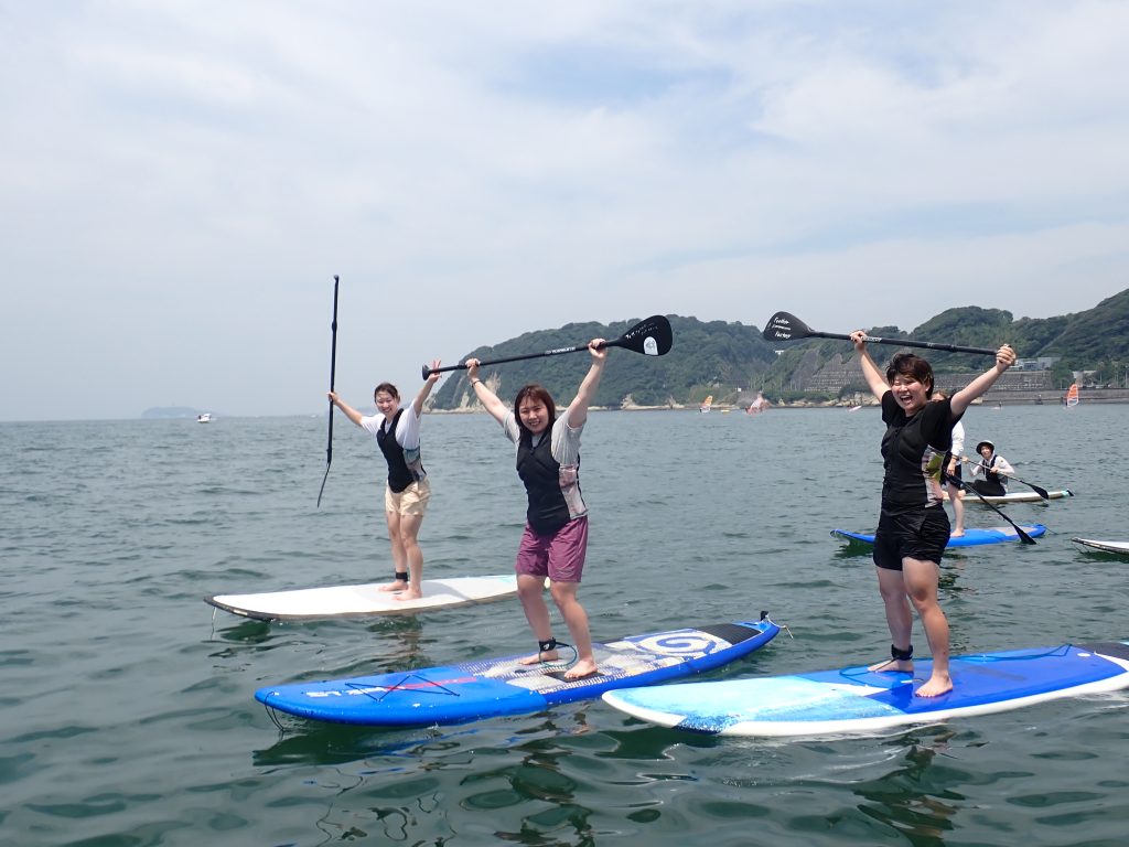 逗子海岸　サップ体験