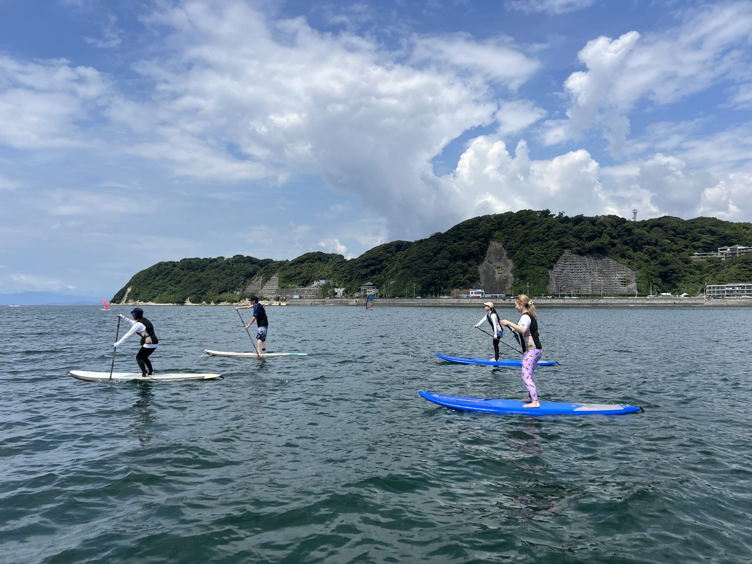 今日も晴れて海は気持ち良い！逗子湾