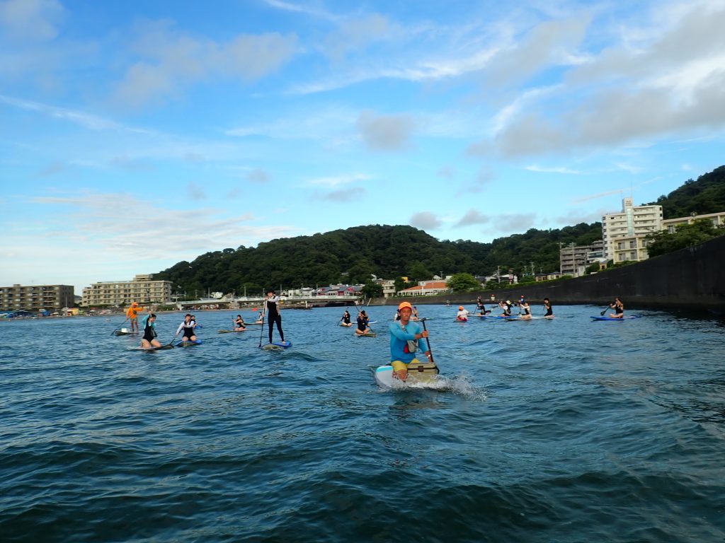 逗子海岸 夕方サップ