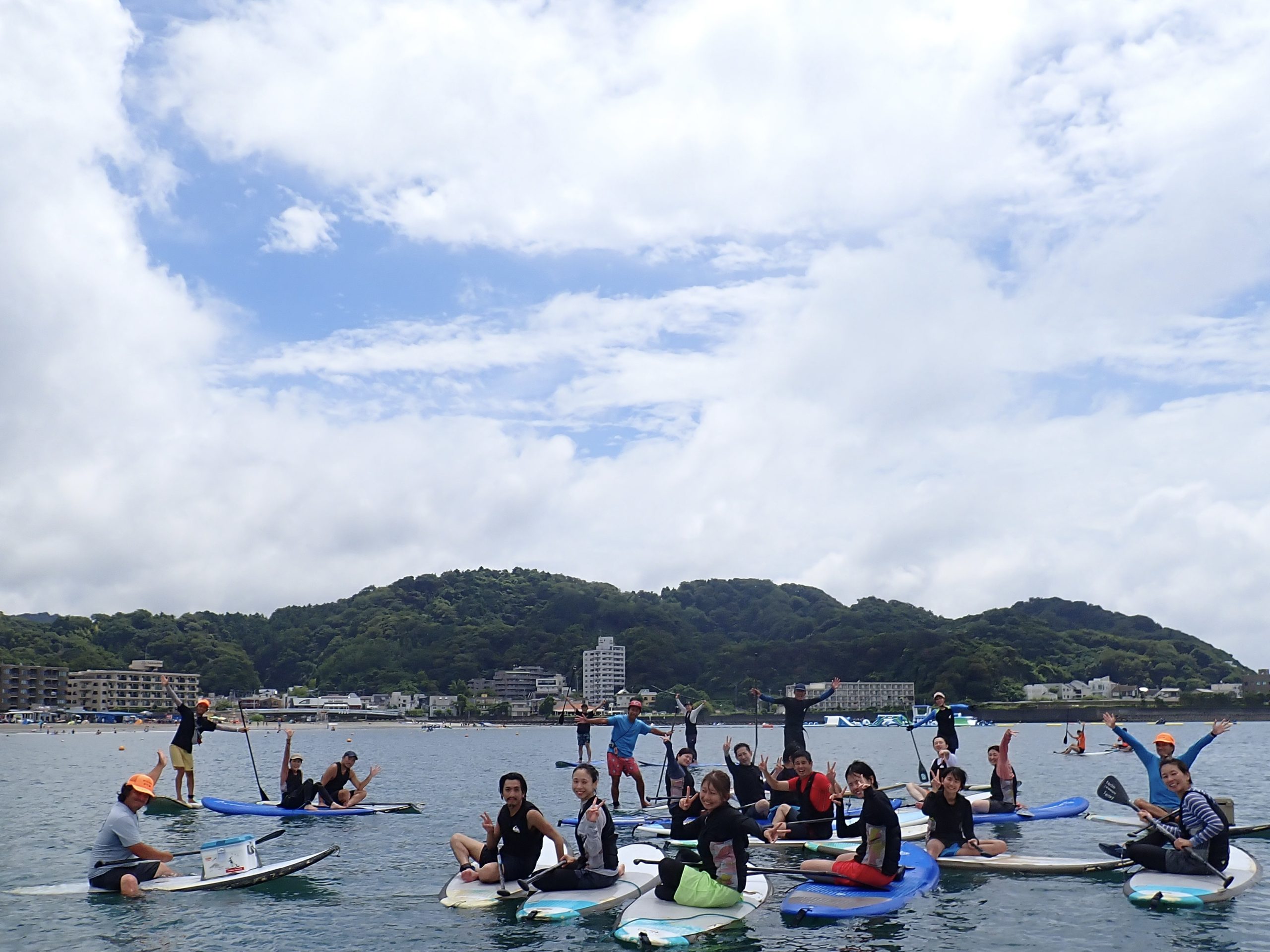 逗子海岸　サップ体験