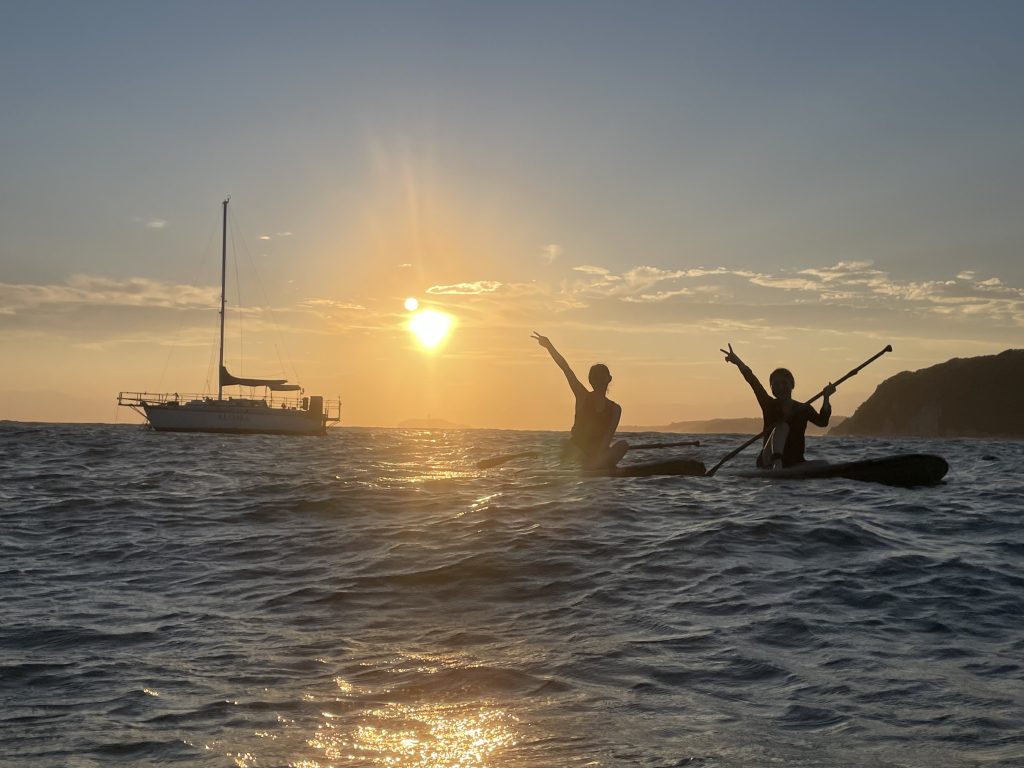 逗子海岸 夕方サップ