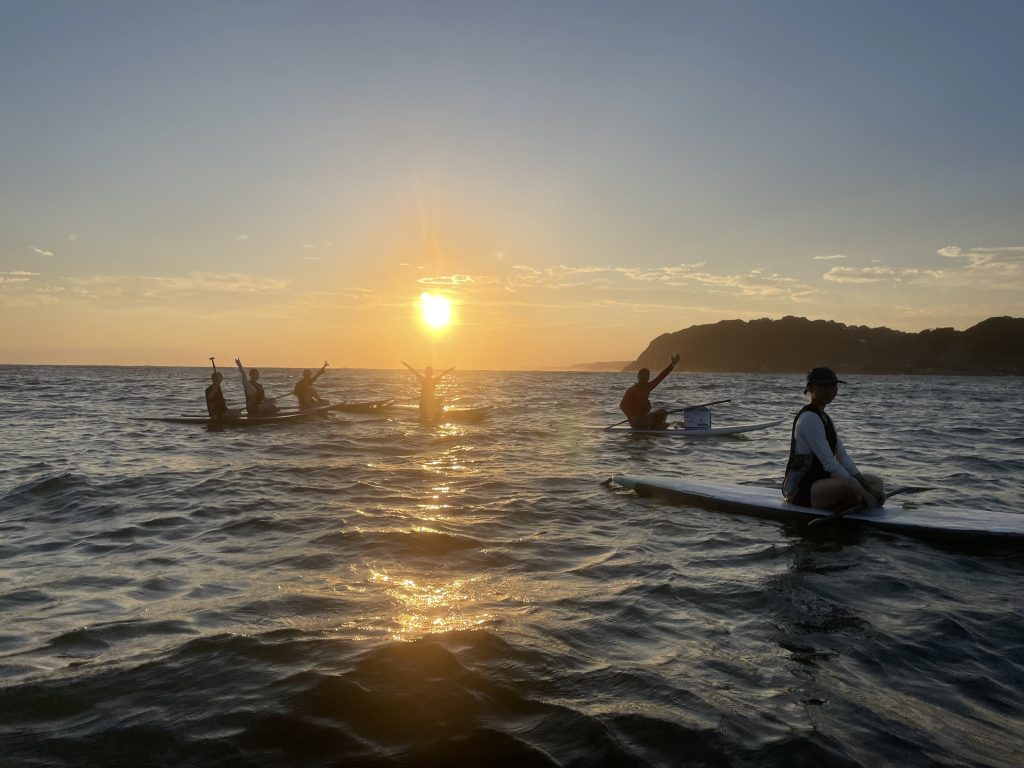 逗子海岸 夕方サップ