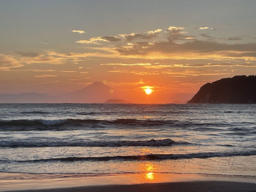 逗子海岸 夕方サップ