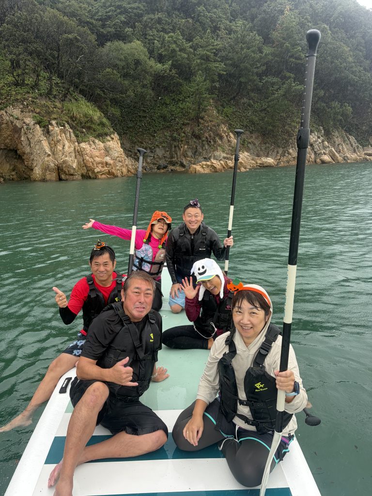 小豆島サップ旅行の様子逗子フェザーファクトリー