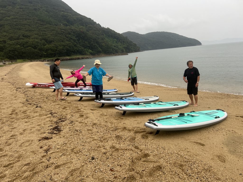 小豆島サップ旅行の様子逗子フェザーファクトリー