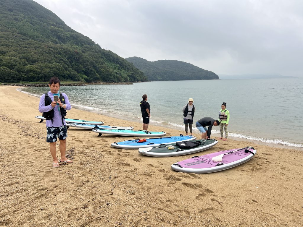 小豆島サップ旅行の様子逗子フェザーファクトリー
