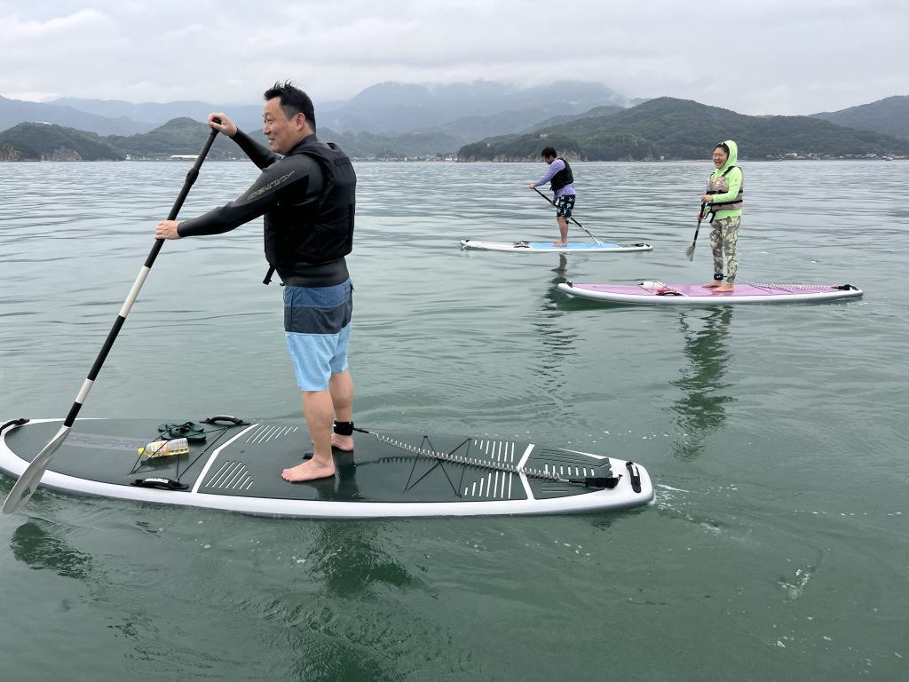 小豆島サップ旅行の様子逗子フェザーファクトリー
