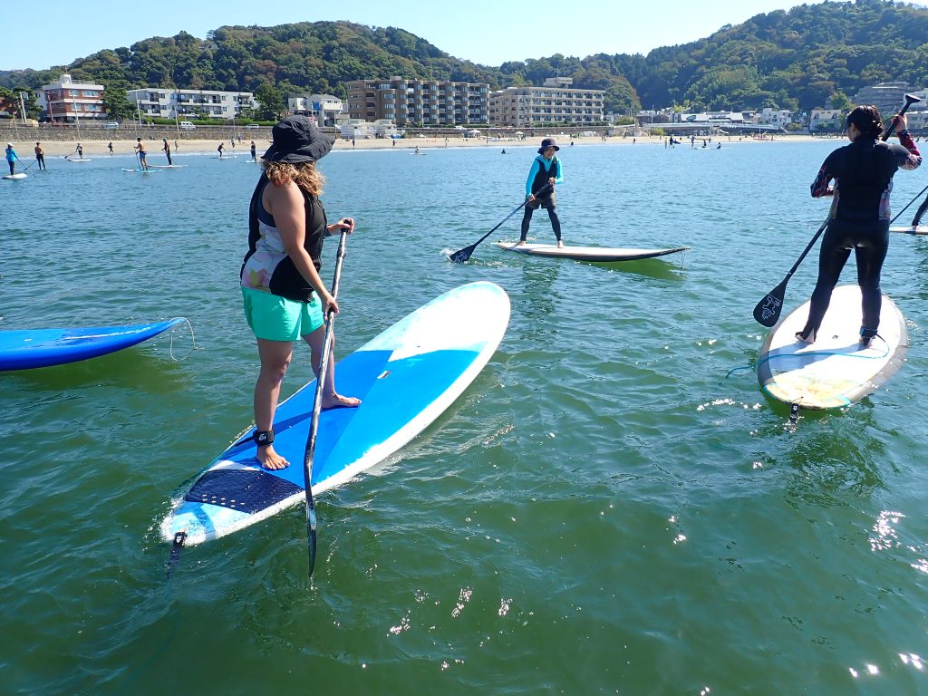 サップスクールの風景逗子