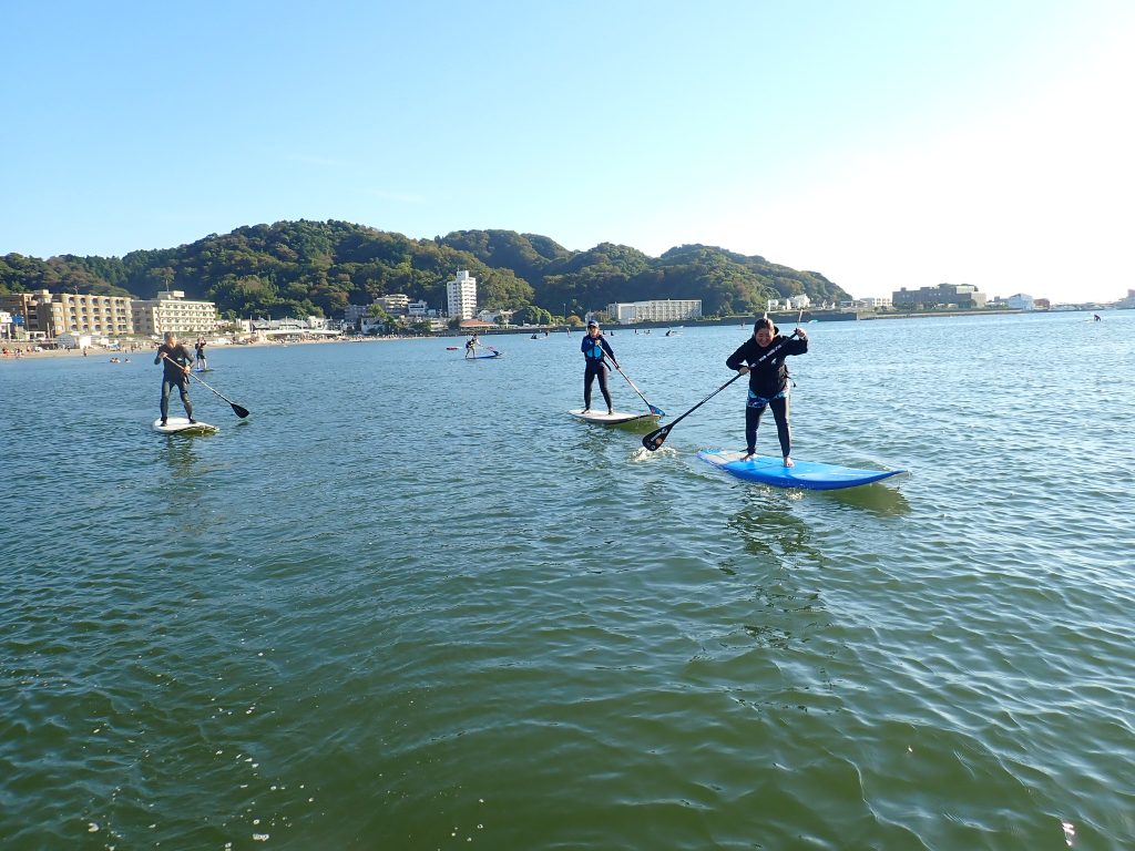 サップスクールの風景逗子