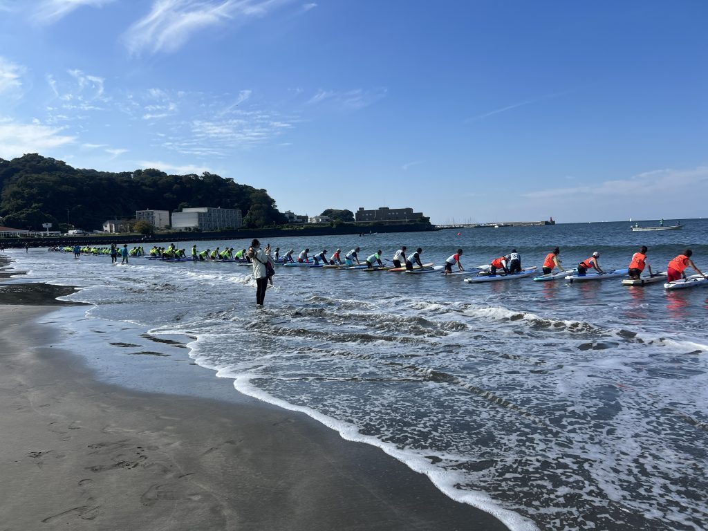 逗子パドルミート参加の風景フェザーファクトリー