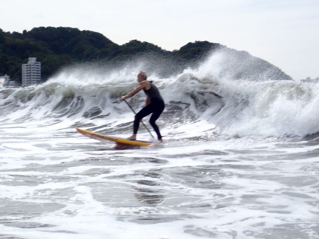 逗子海岸 波乗りSUP