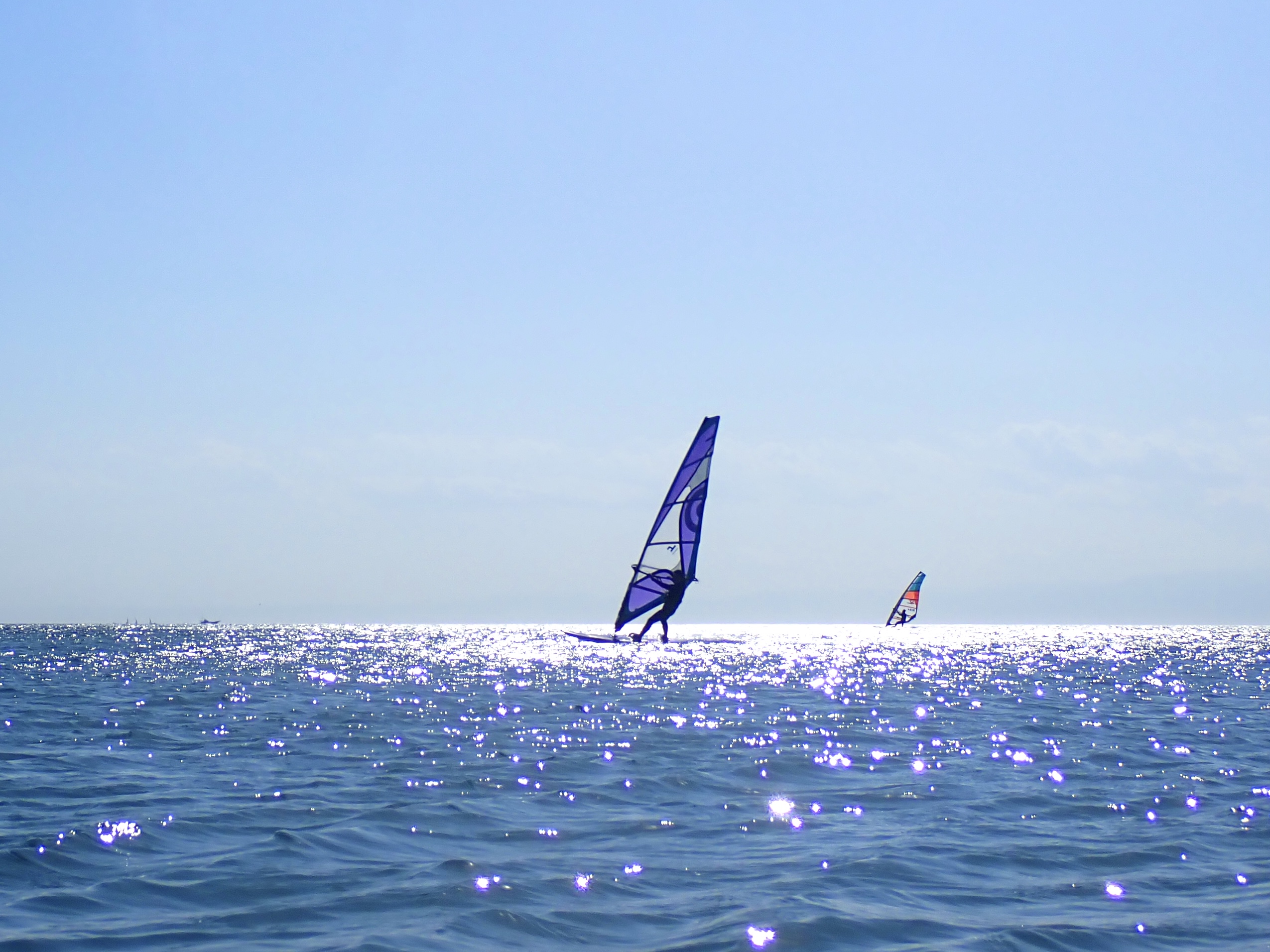 逗子海岸　夕日　風景