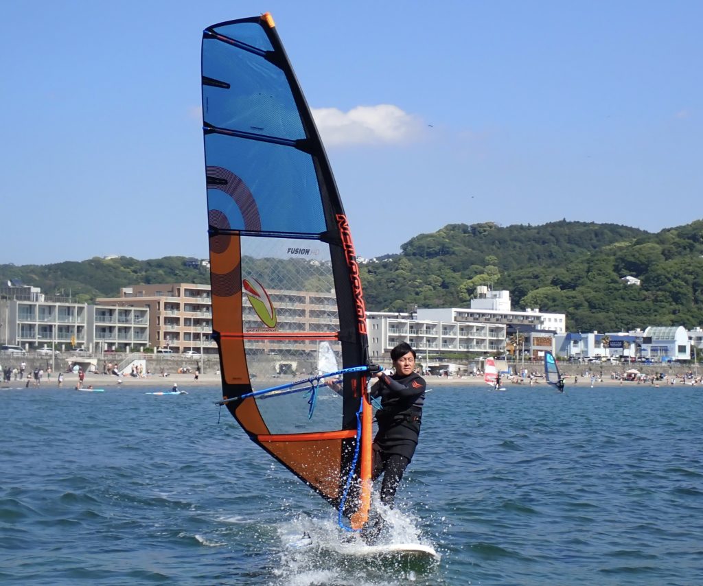 ウインドサーフィン、NEWセイル、逗子