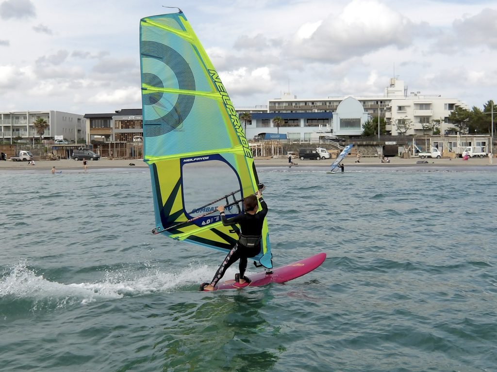 逗子海岸　ウインドサーフィン