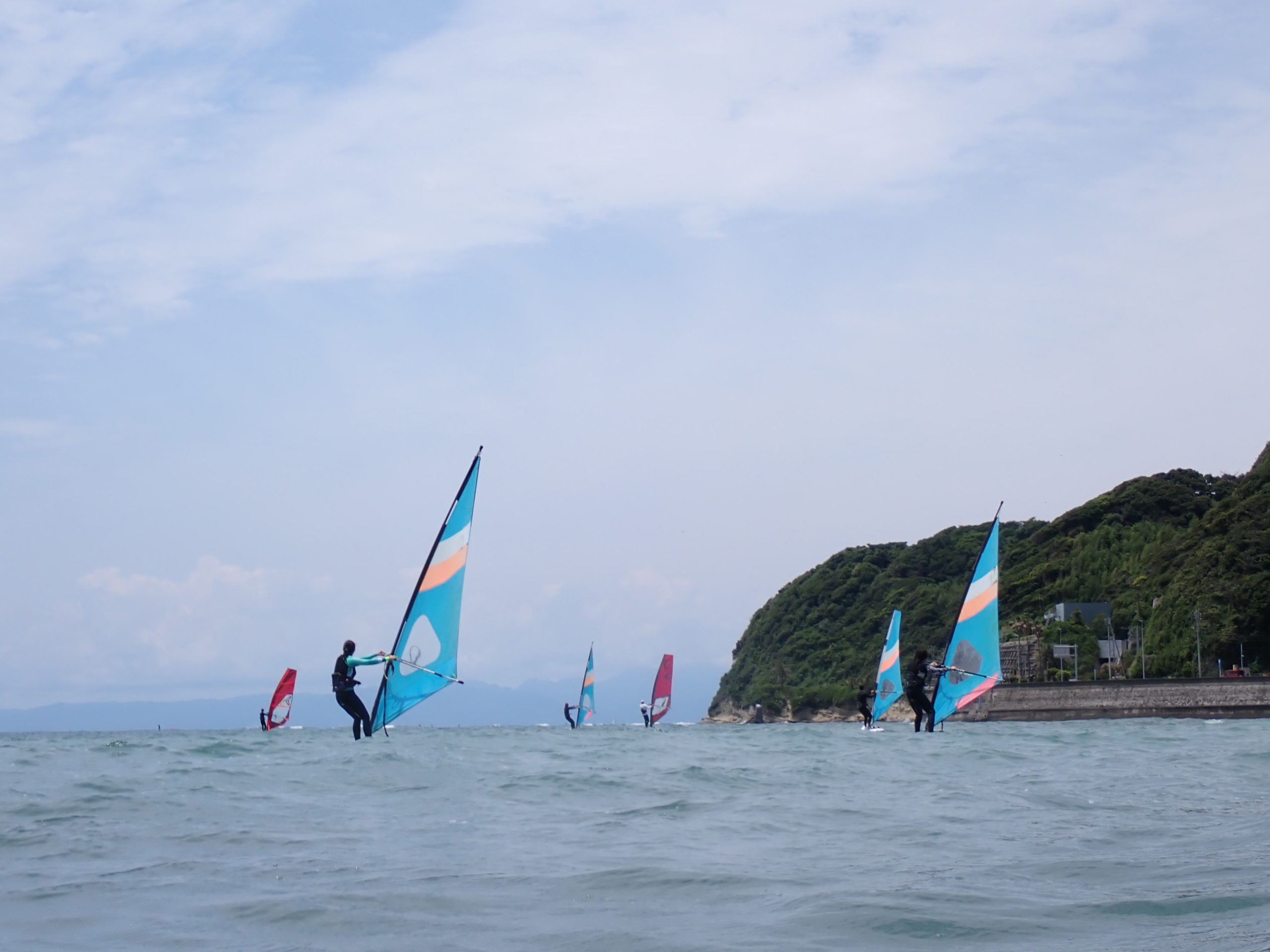 逗子海岸　ウインドサーフィン