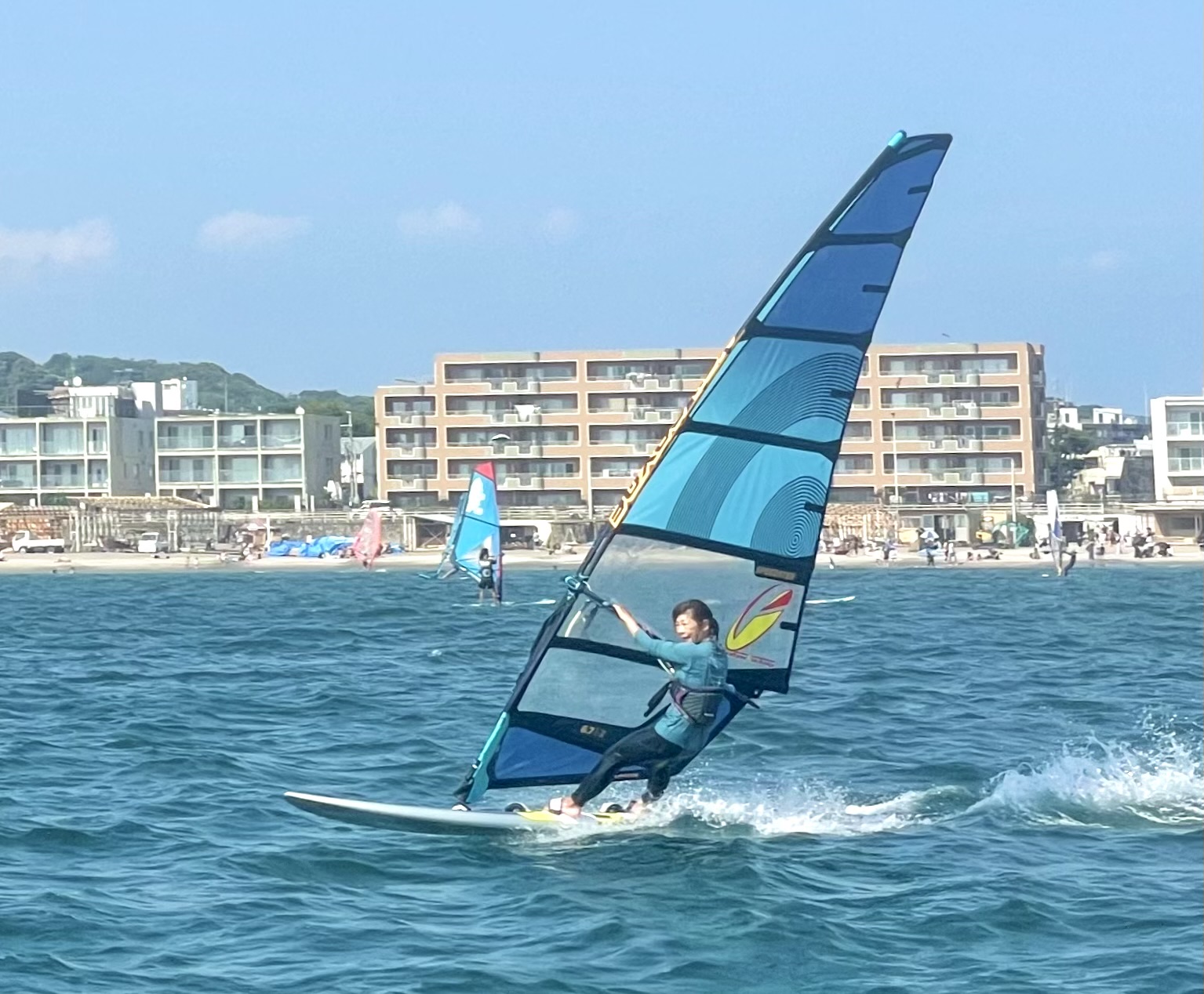逗子、ウインドサーフィン、プレーニング