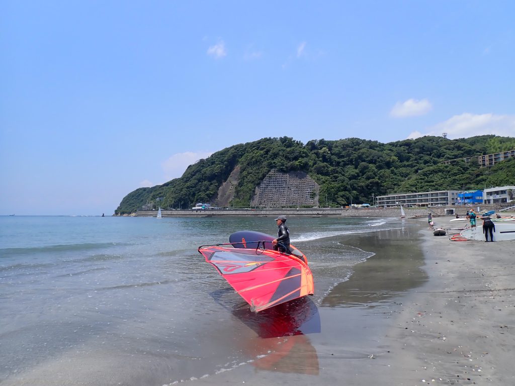 逗子海岸　ウインドサーフィン