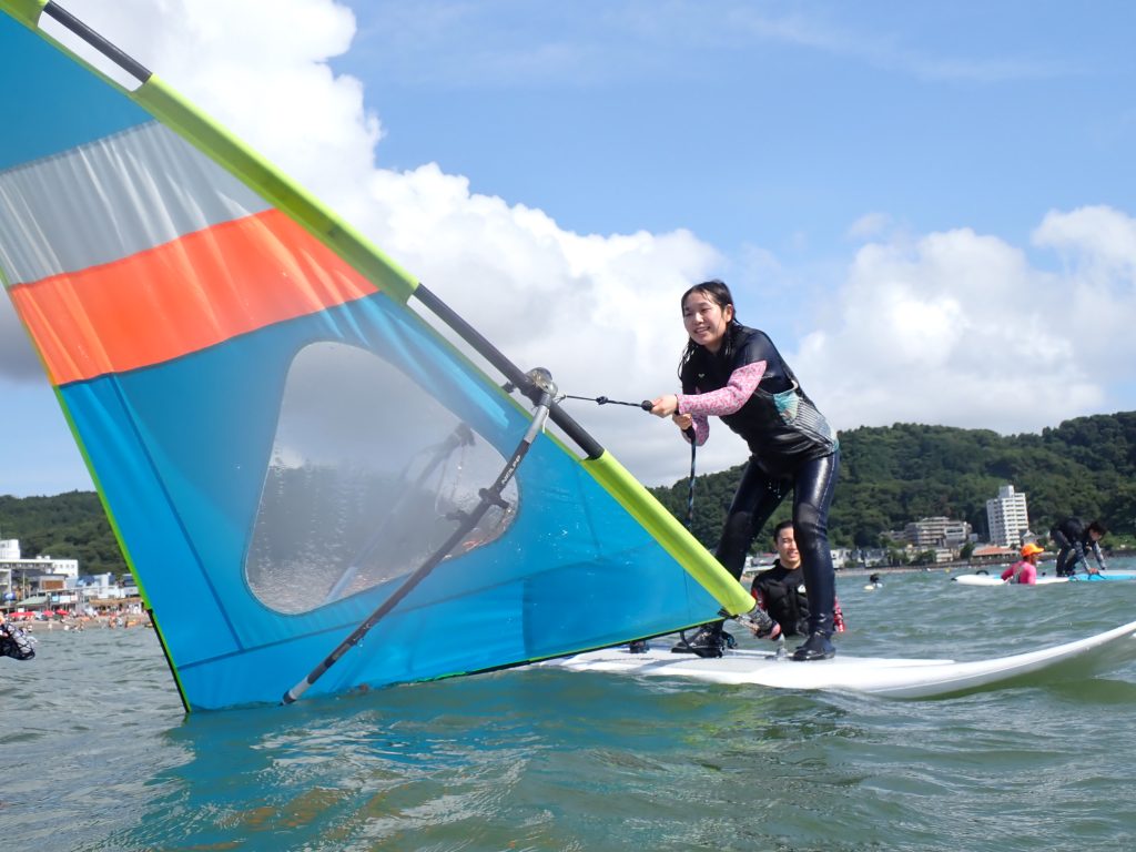 逗子海岸　ウインドサーフィン体験