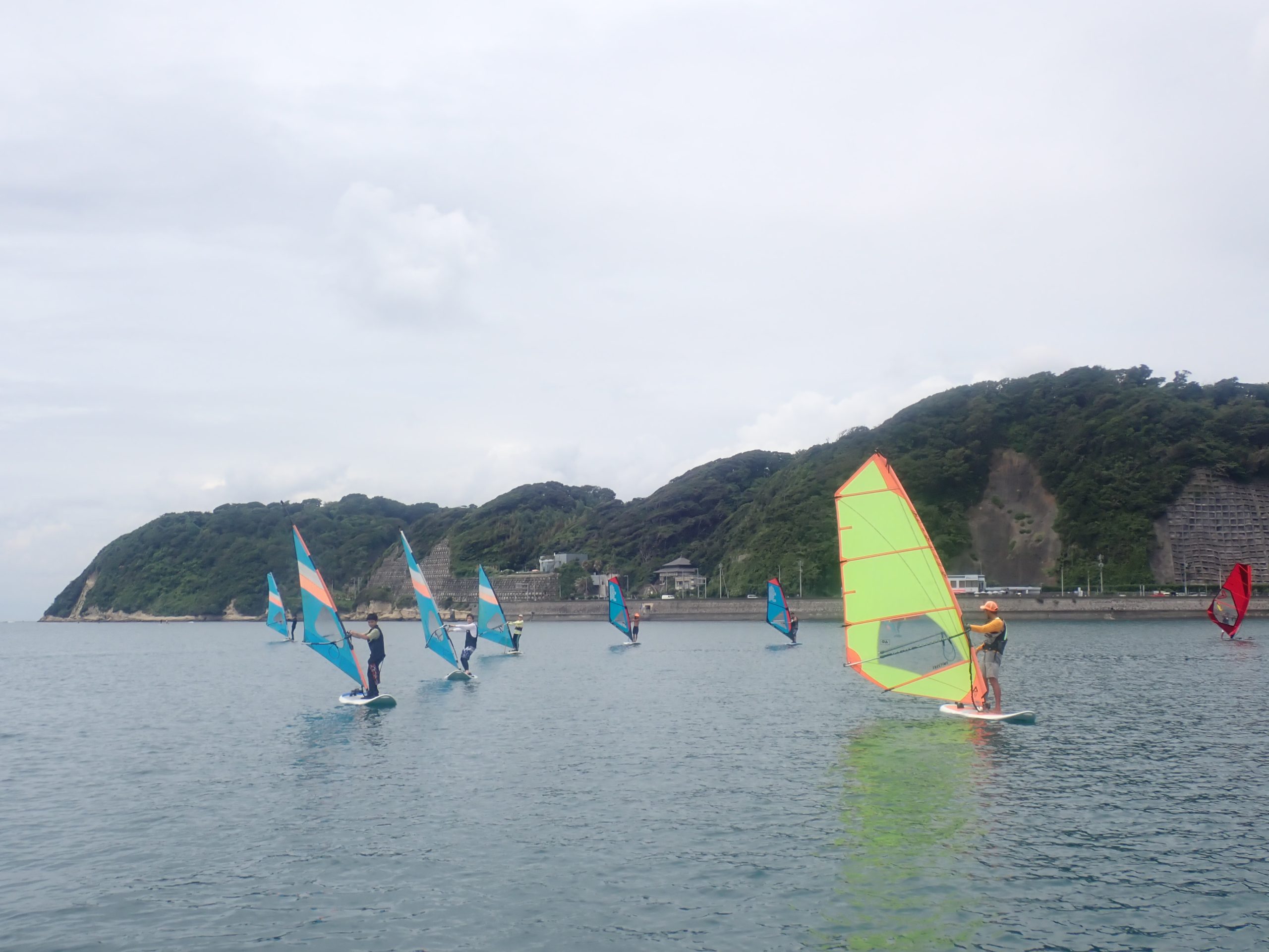逗子海岸　ウインドサーフィン体験