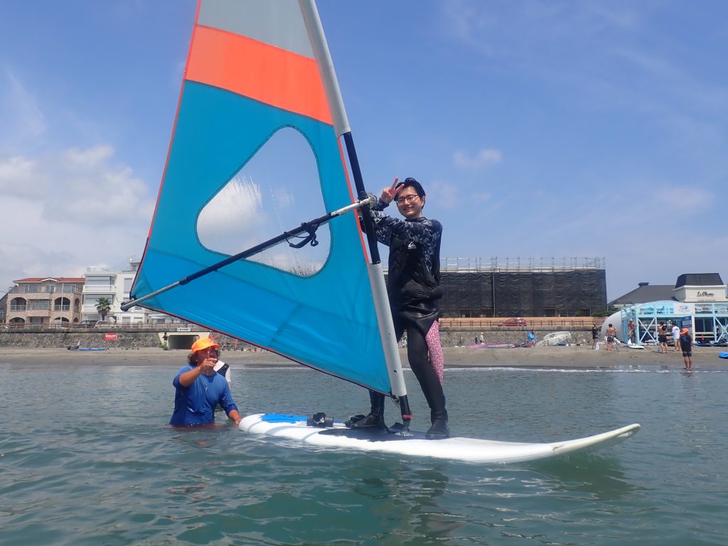 逗子海岸 ウインドサーフィン体験